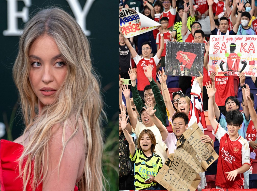 Sydney Sweeney y el fútbol inglés.