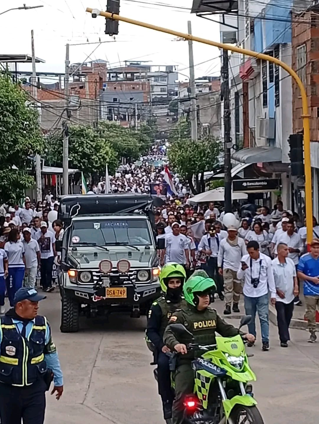 Marcha en Santa ROSA del sur de Bolívar