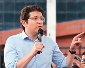 Miguel Uribe Turbay el día del atentado.