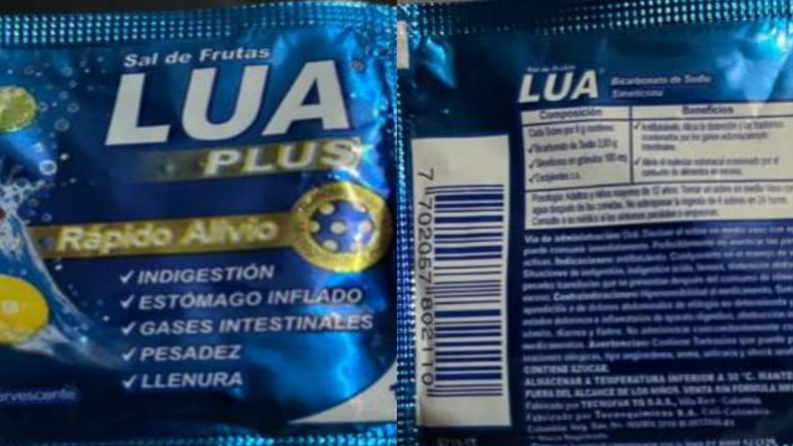 Sal de Frutas Lua Plus falsificado