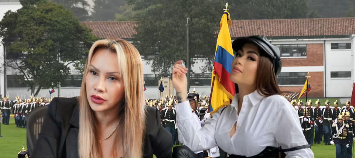 Epa Colombia y Sandra Ortiz en la guarnición militar