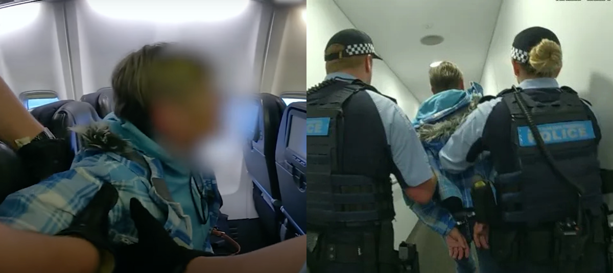 Mujer borracha es expulsada del avión