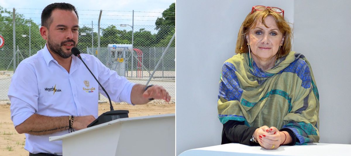 Ministro de Minas y Energía, Edwin Palma, y la presidenta de la junta directiva de Ecopetrol, Mónica de Greiff.