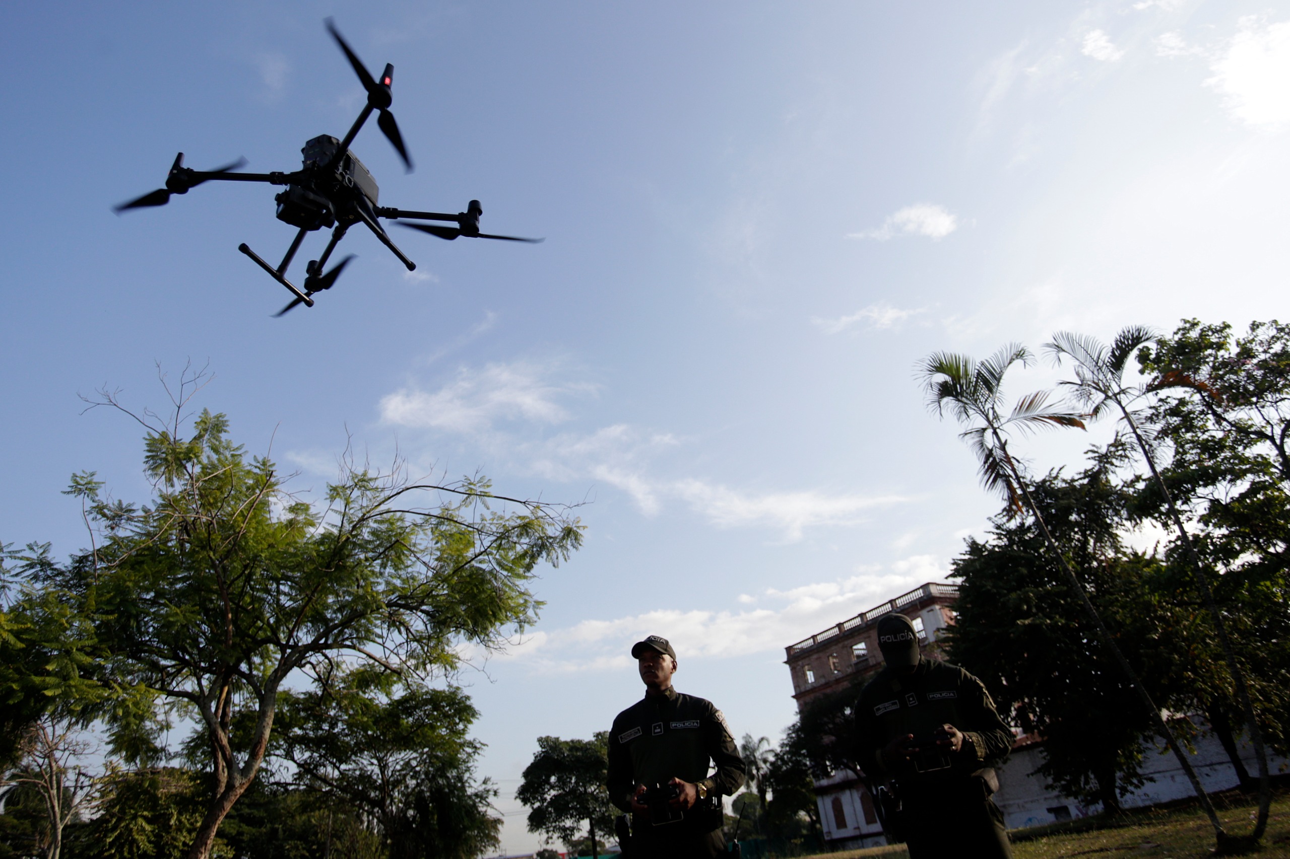 Nuevos drones de la Policía de Cali.