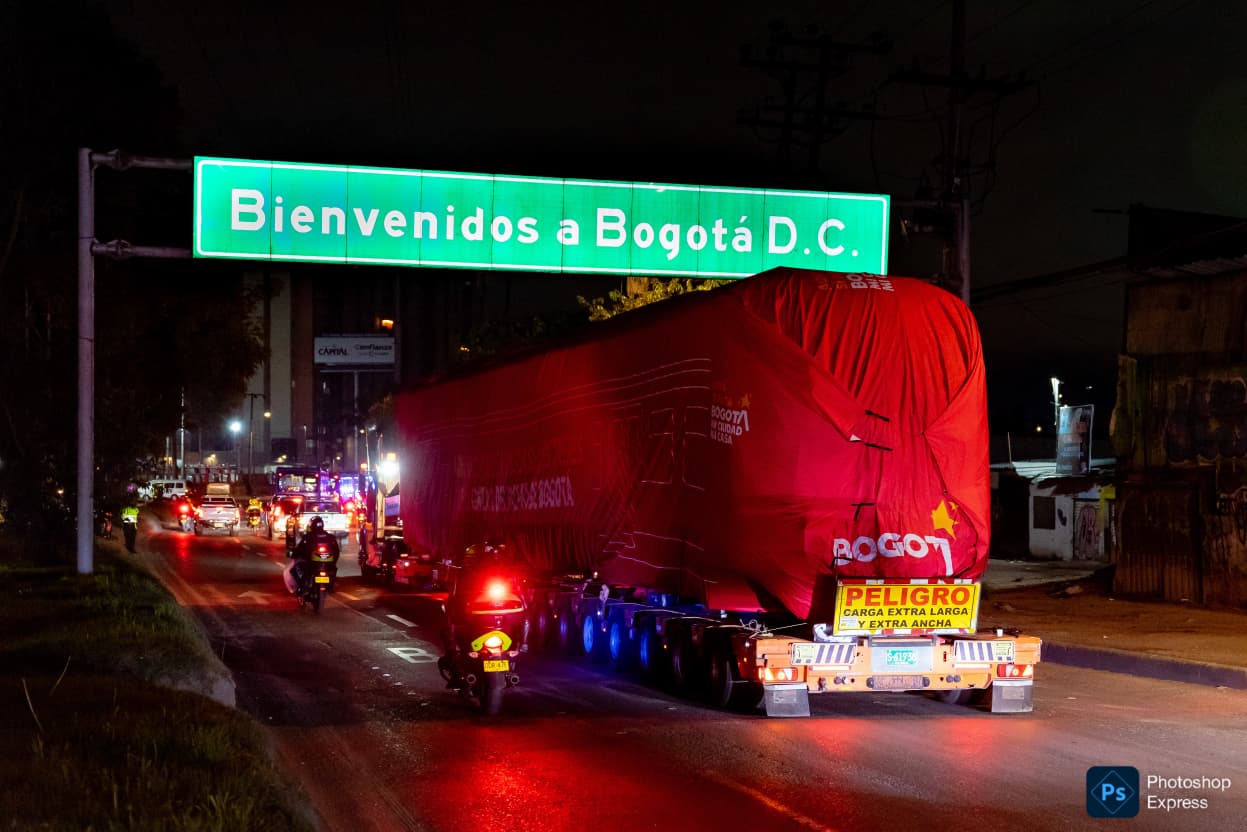 Llegada de los primeros vagones del metro de bogotá.