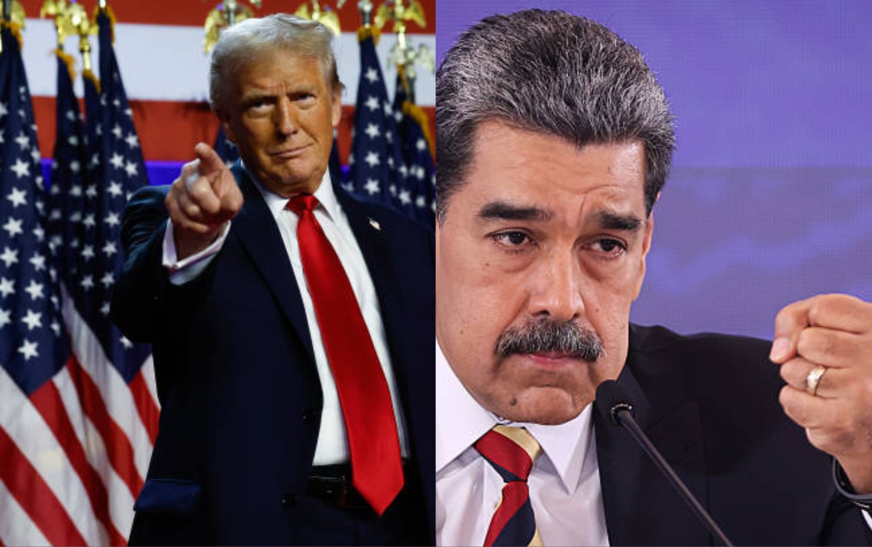 Maduro y Trump, en conflicto