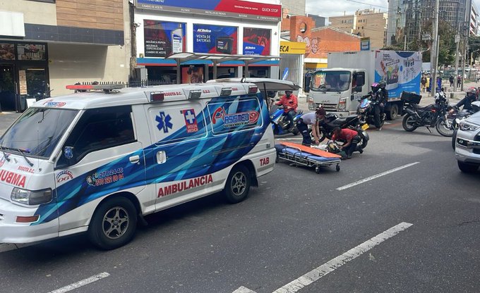 Siniestro vial en la Carrera séptima