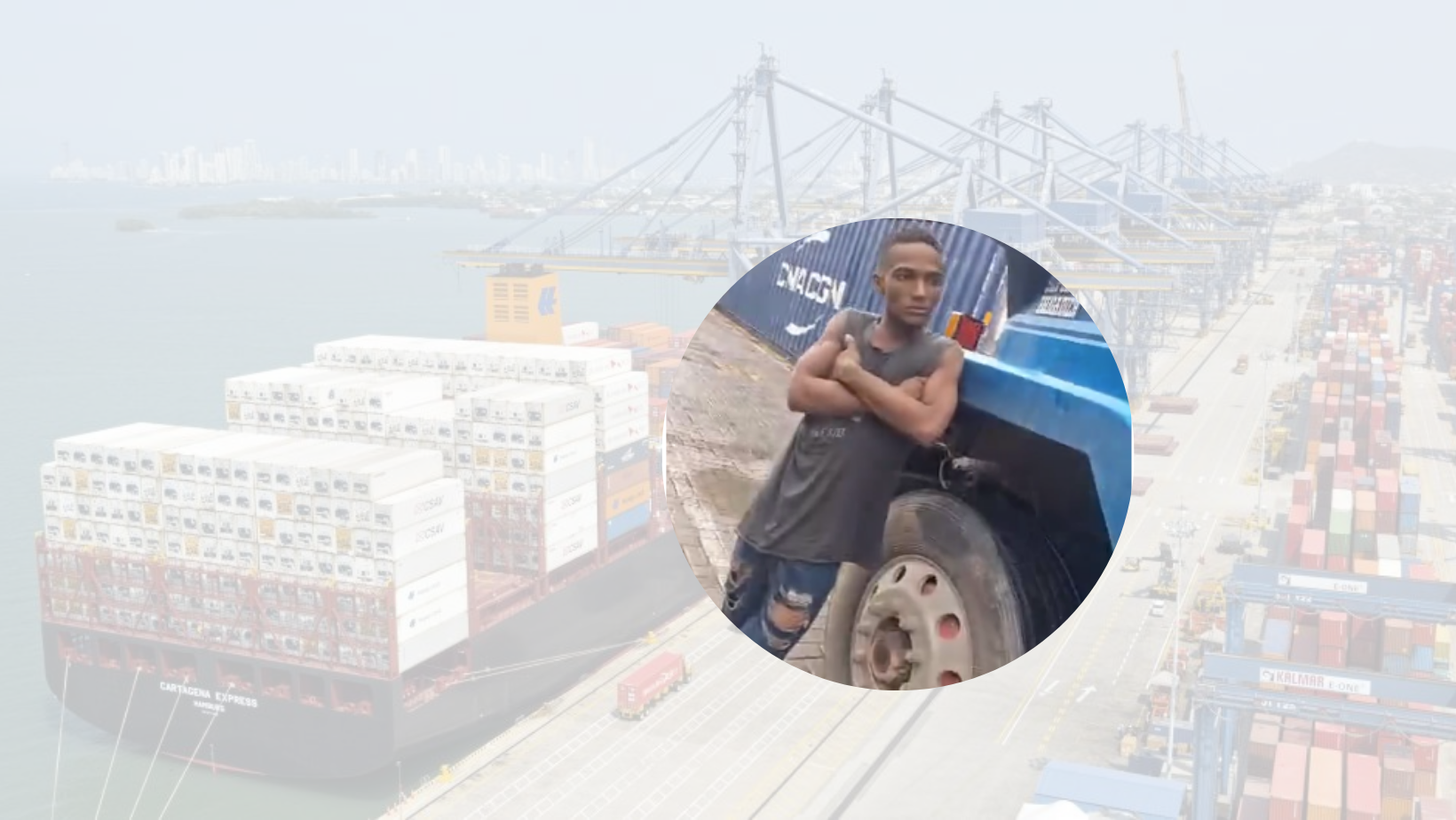 Hombre Llegó A Puerto de Cartagena Oculto en un contenedor.