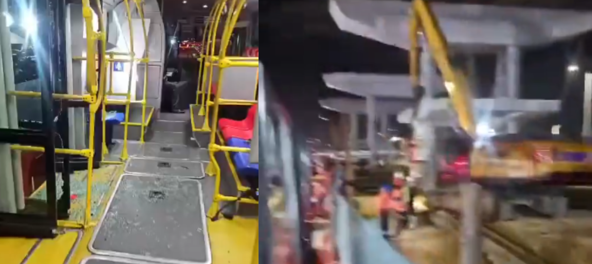 TransMilenio accidente obras Metro de Bogotá.