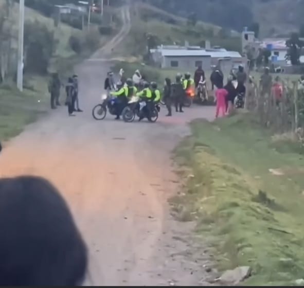 Asonadas en Nariño contra Fuerza Pública.