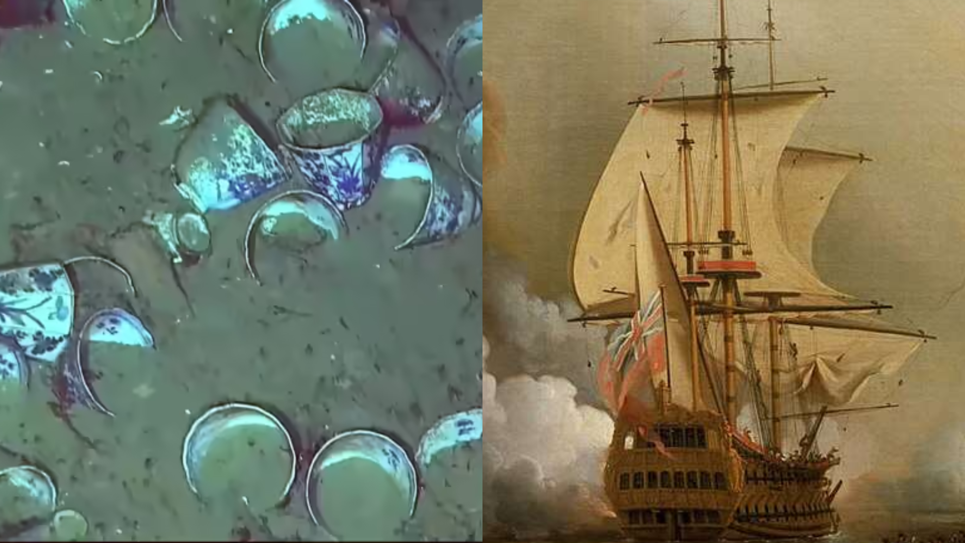 Los orígenes de las porcelanas halladas en el fondo del mar Caribe son de China.