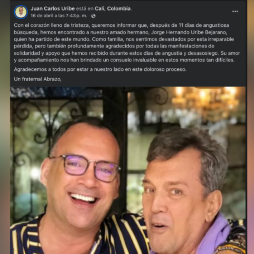 Comunicado Juan Carlos uribe