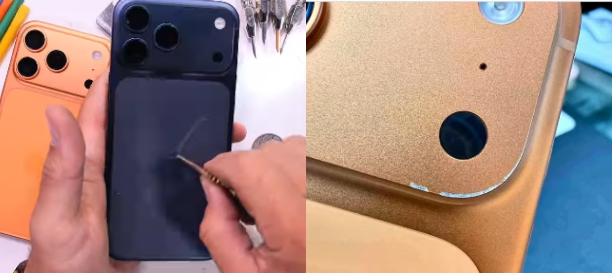 Cele mai marcate piese au fost acoperirea cadrului de aluminiu și a marginilor din jurul modulului camerei
