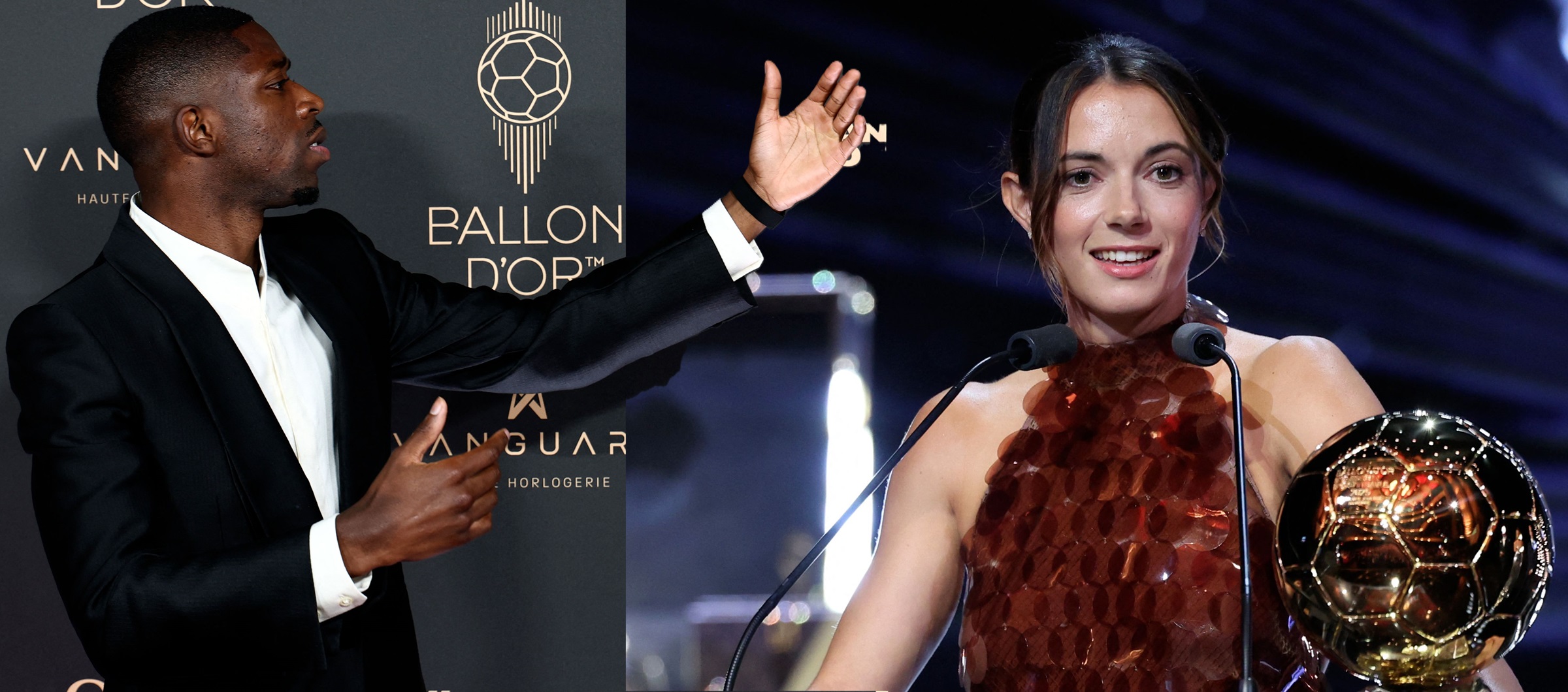 Ousmane Dembélé y Aitana Bonmatí