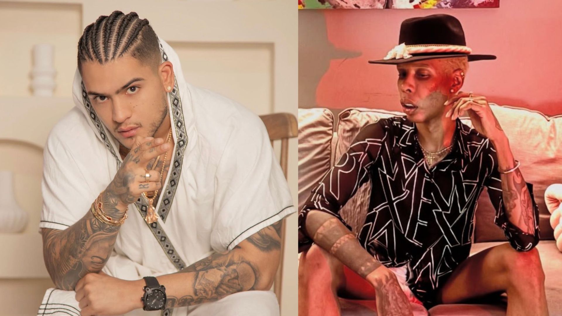 Bayron Sánchez Salazar, Conocido como B-King, y el DJ Jorge Herrera.