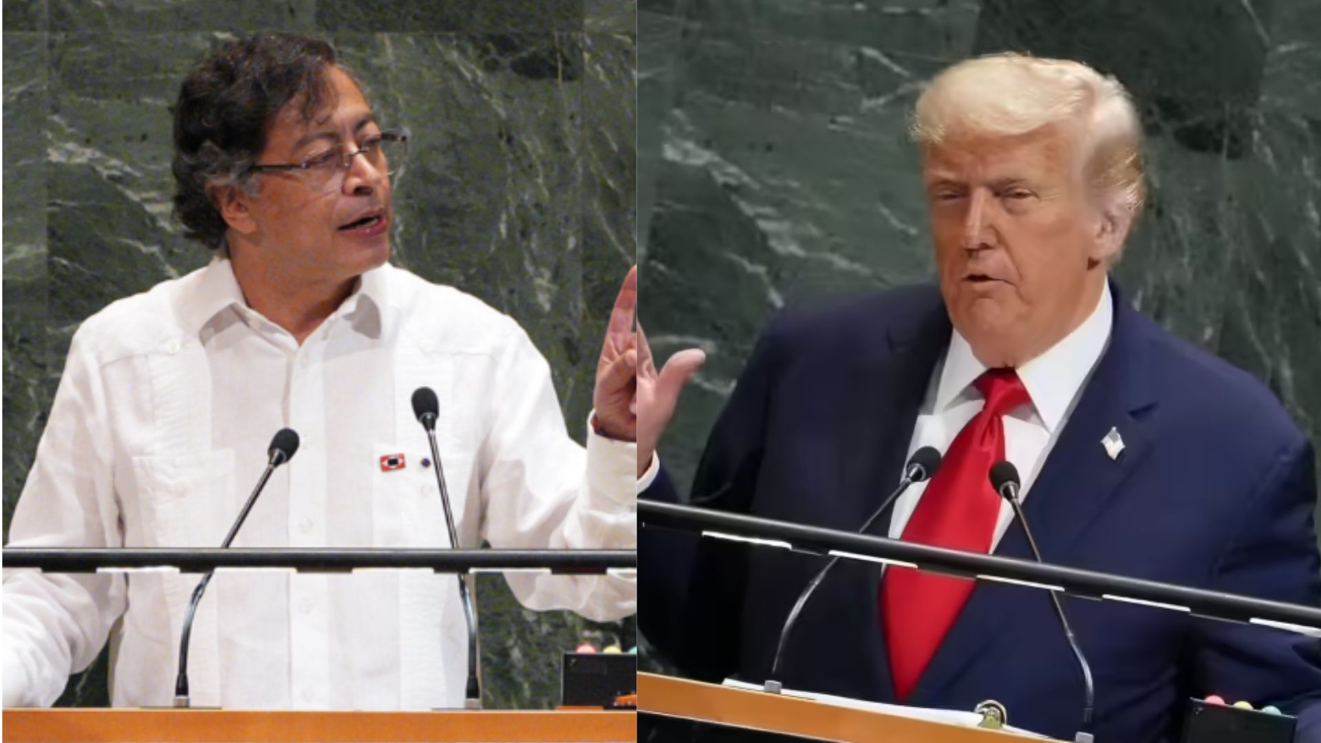 El presidente Gustavo Petro y el presidente Donald Trump.