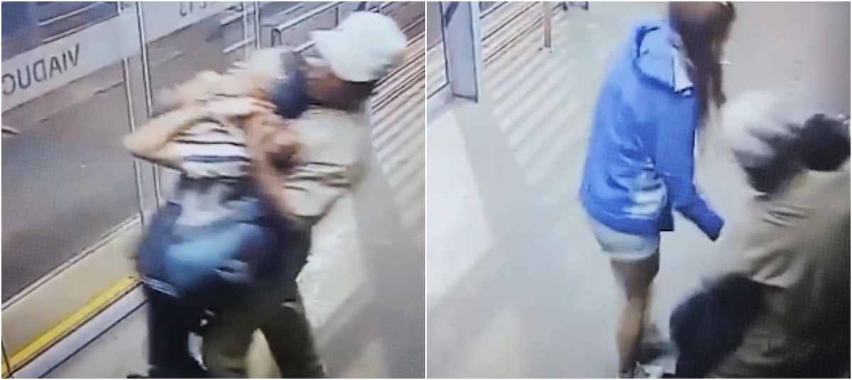 En el video de las cámaras de seguridad quedó registrado el violento ataque contra un adulto alcalde.