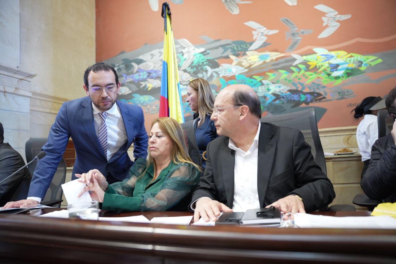 Ministro de Hacienda, Germán Ávila, en el debate del Presupuesto del 2026.