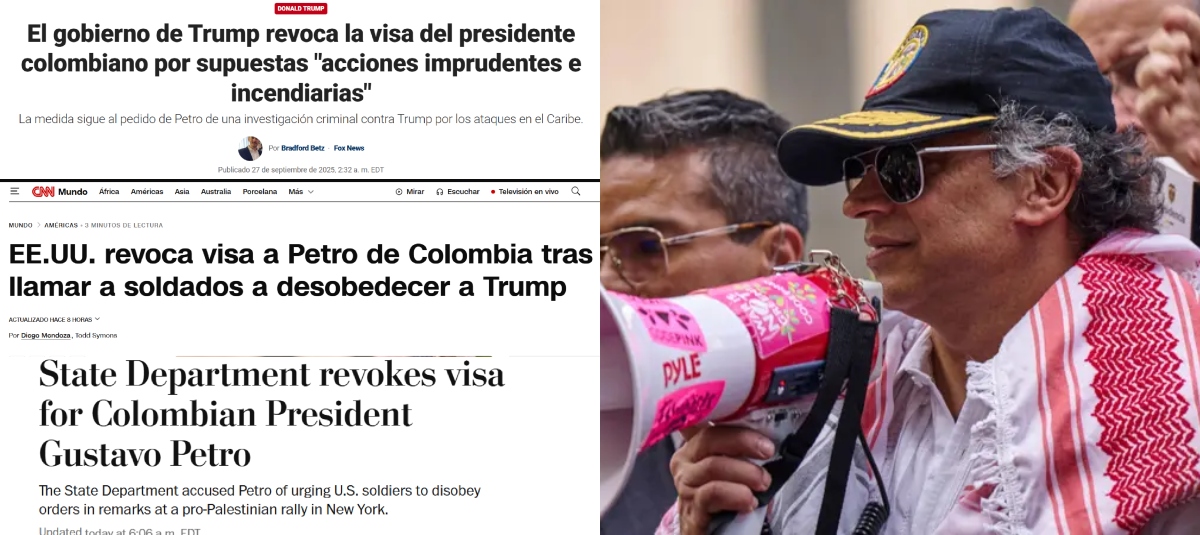 Así Titulan Los Medios Internacionales La Revocacia de la Visa del Presidente Petro.