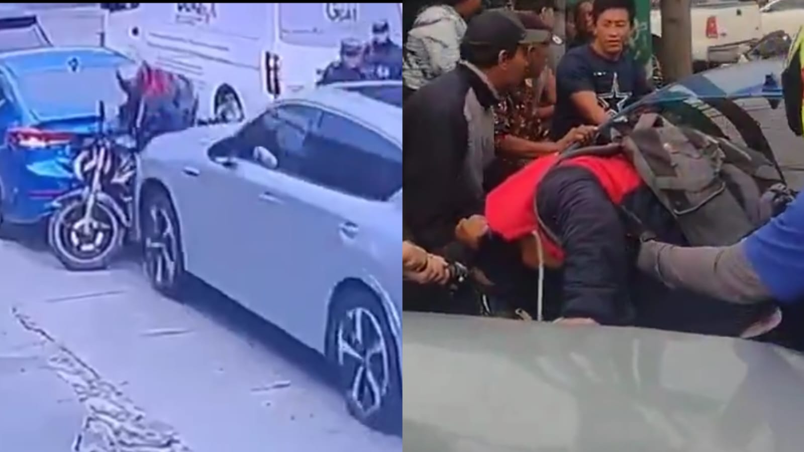 Motociclista atropellado en múltiples ocasas