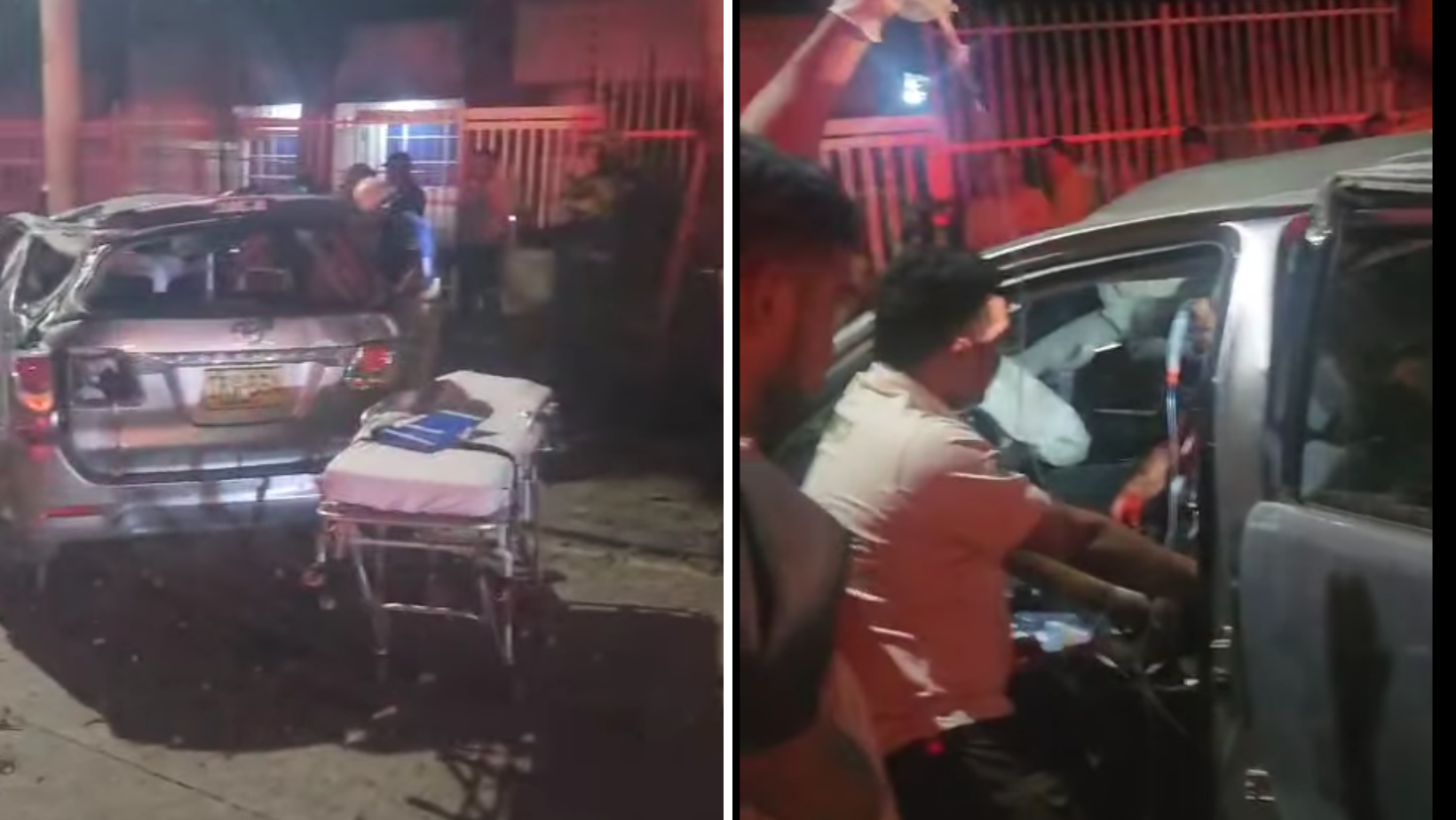 Accidente en el Norte de Barranquilla.