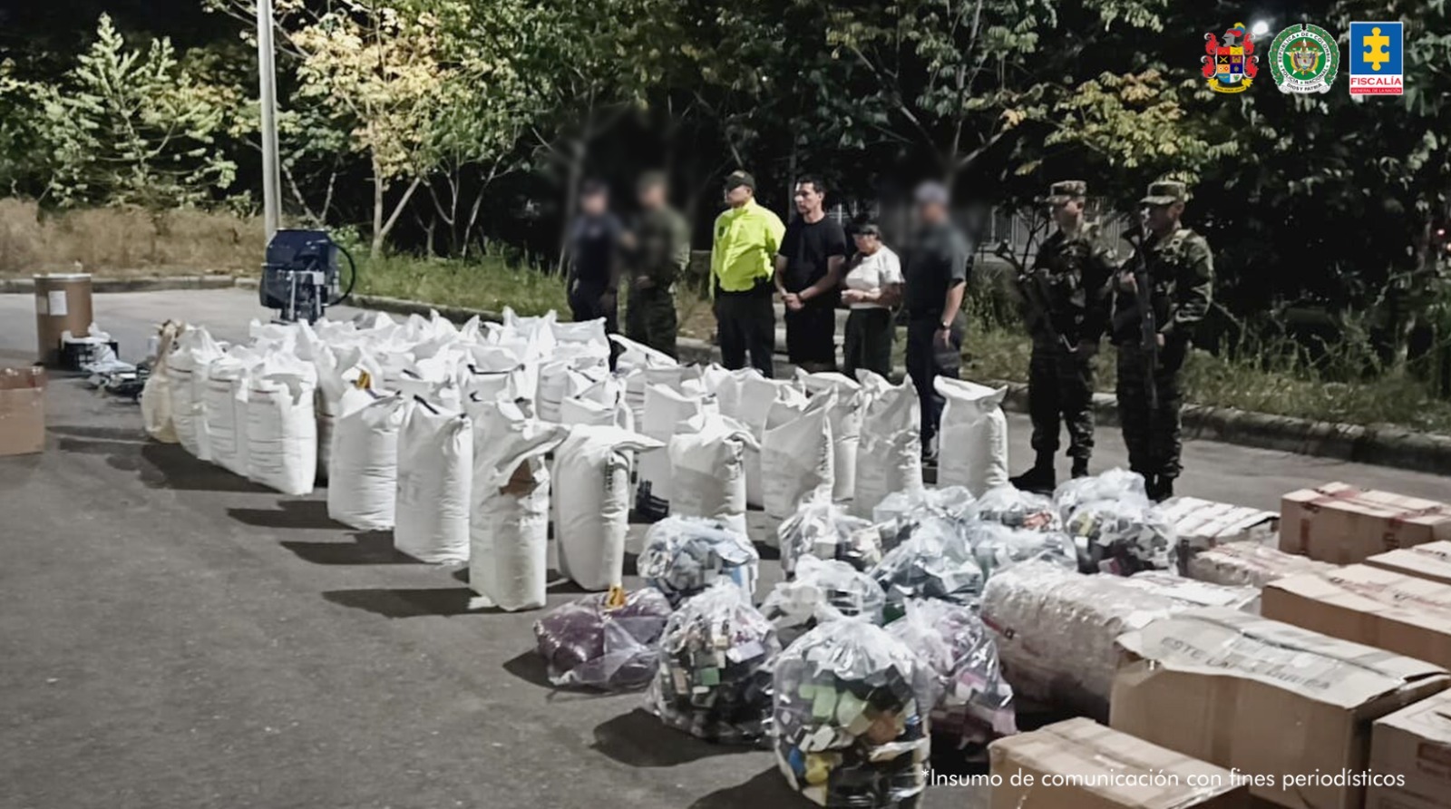 Insumos para medicamentos adultterados, incautados en neiva