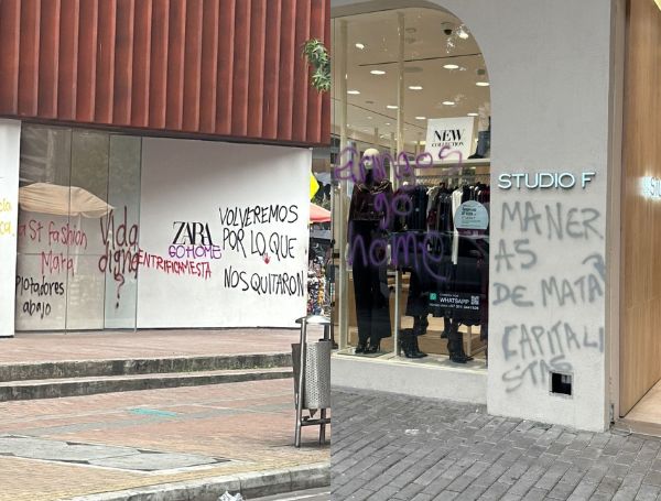 Actos vandálicos en manifestaciones de bogotá