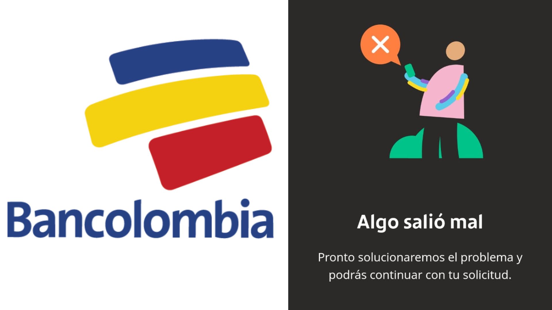Falla Bancolombia.
