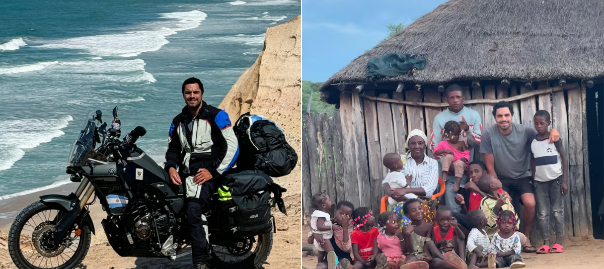 Latino recorre África en moto