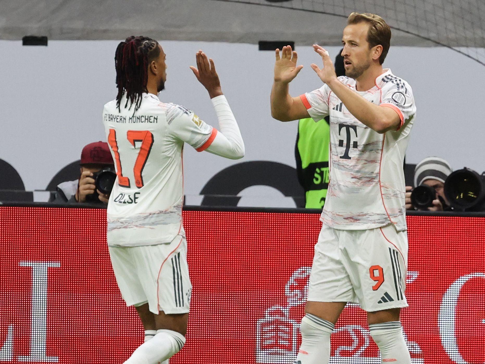 Harry Kane y su gol contra el Eintracht Frankfurt