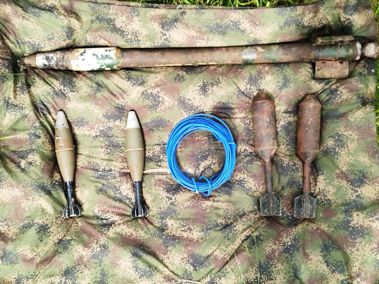 Arsenal Incautado en Nariño