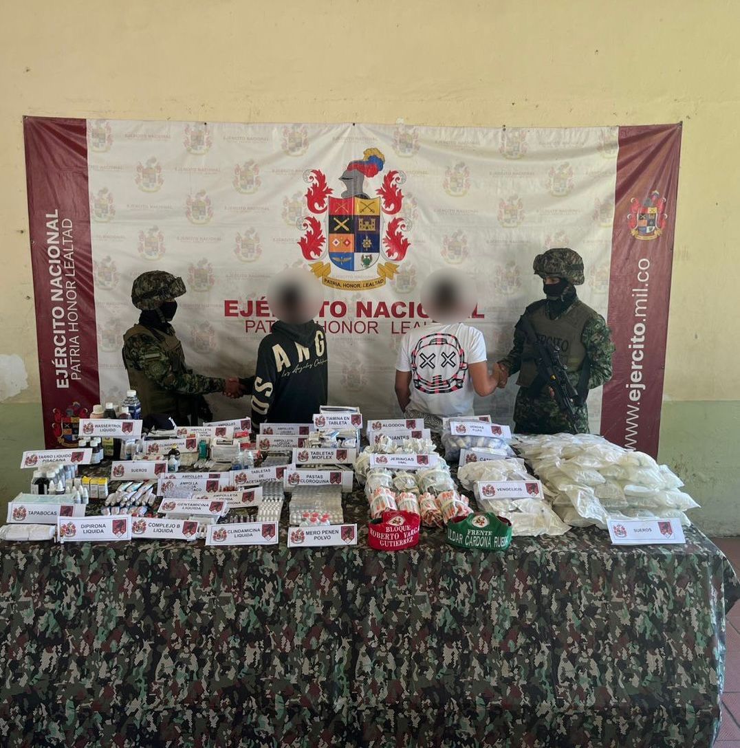 El Ejército Nacional Desmanteló Hospital de la ONU CLANDESTINO AL Servicio del 'Clan del Golfo' en el Bagre, Antioquia.