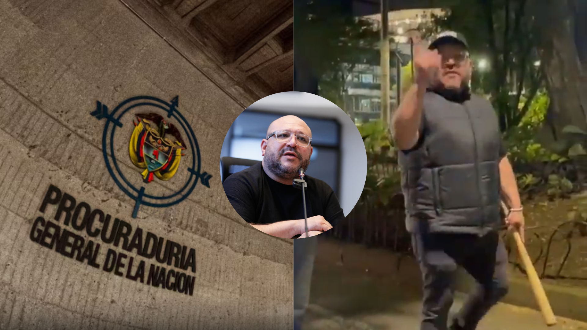 El concejal Andrés Felipe Rodríguez salió a las calles de Medellín con un bate en el marco de las protestas pro Palestina que se realizaron en la ciudad. La Procuraduría investigará su conducta.