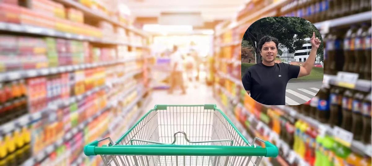 Tiktoker compara precios en supermercados estrato bajo/alto