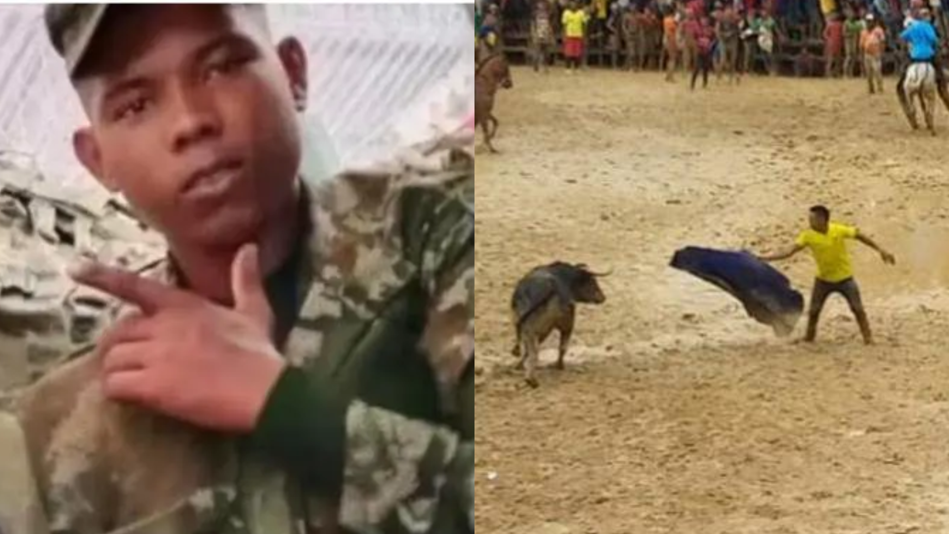El soldado del Ejército Nacional de Colombia falleció durante las corralejas realizadas en Sabanagrande.