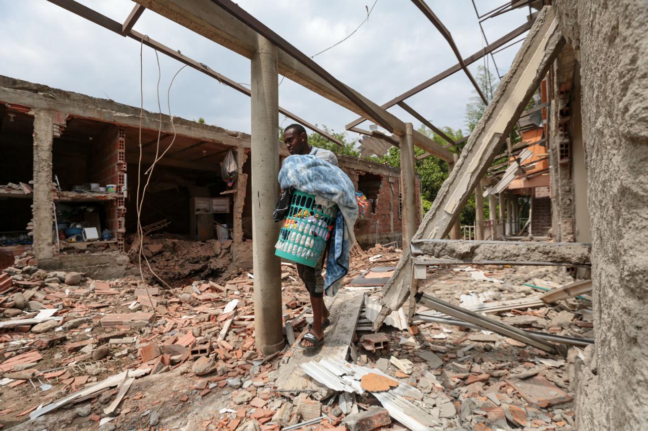 9 Ekim'de Jamundí'de patlayıcı.