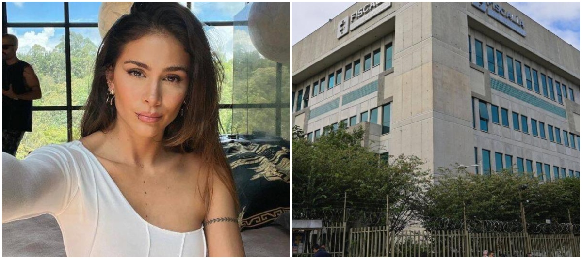 Greeicy Rendón y búnker de la Fiscalía.