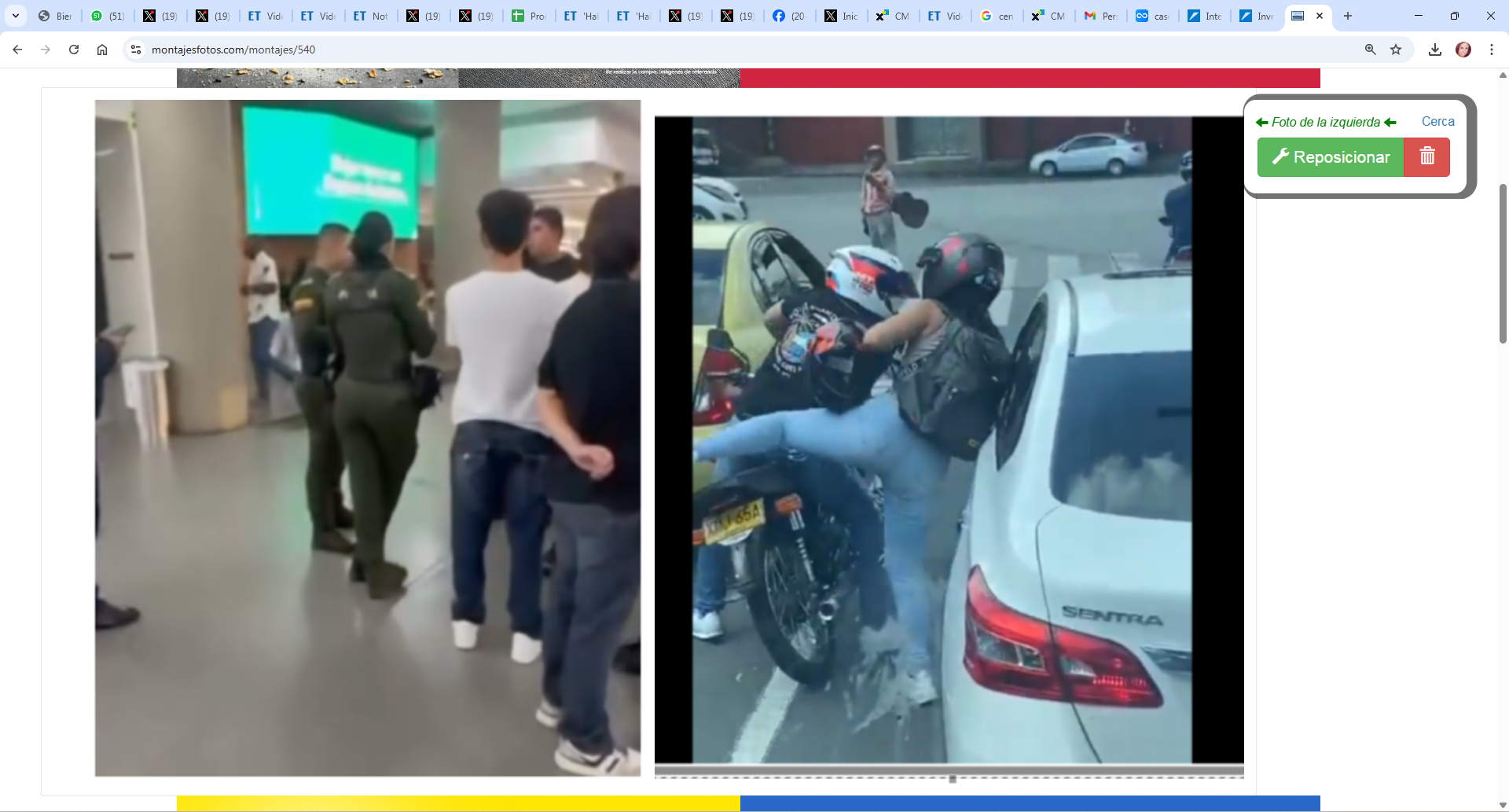 Intentos de hurtos en Cali.
