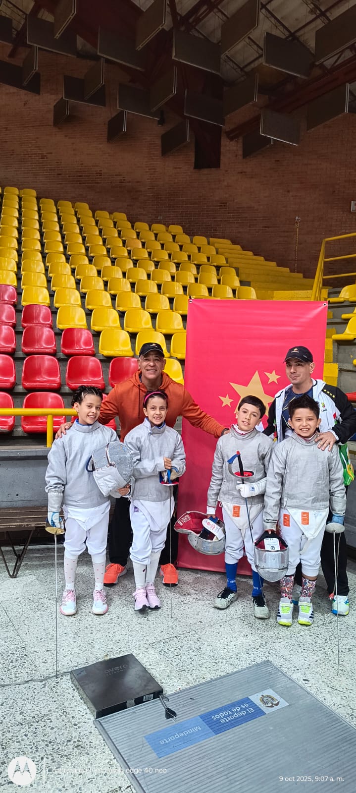 Alana, campeona nacional de esgrima