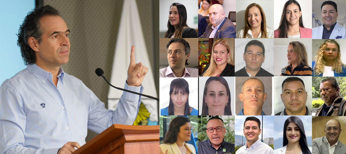 Federico Gutiérrez y los imputados de la alcaldía Quintero