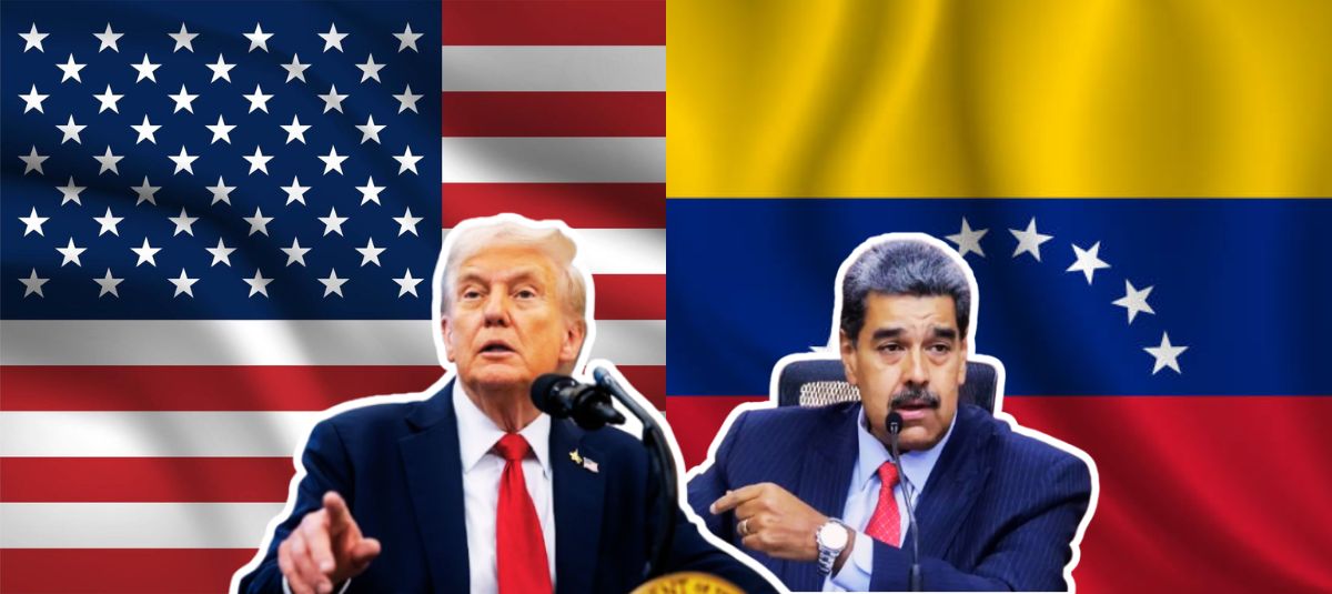 El presidente Donald Trump y Nicolás Maduro.