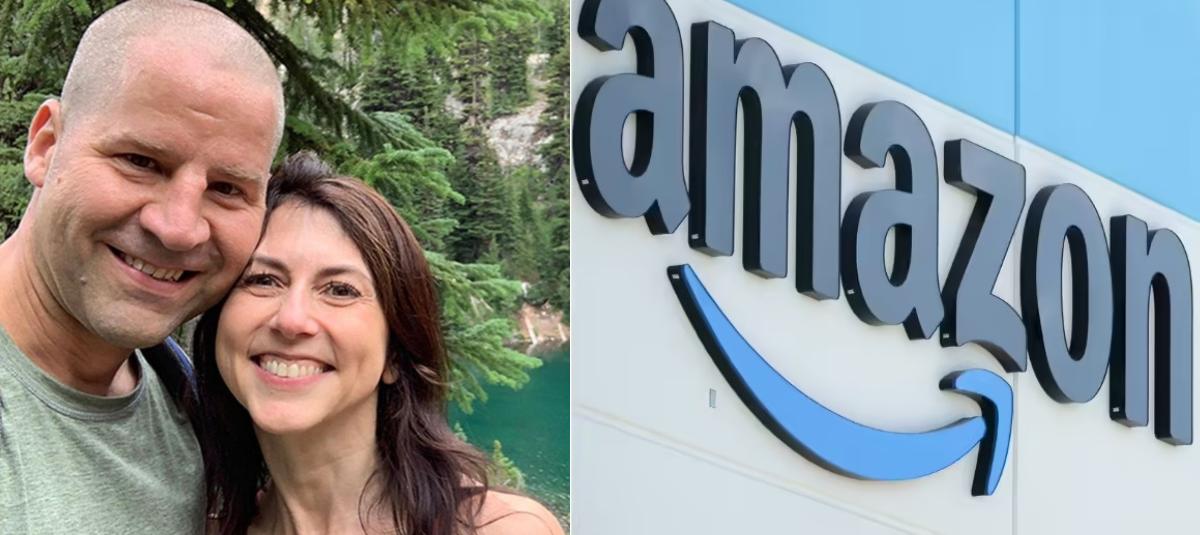 Mackenzie Scott cu noul ei soț.