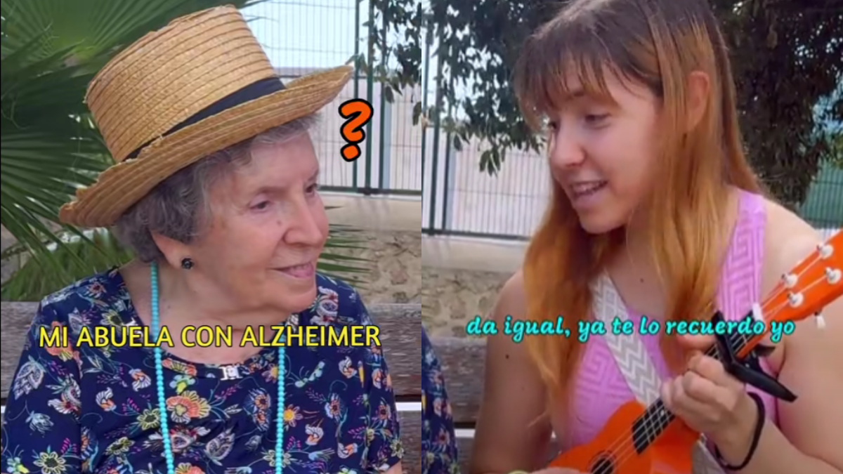 Joven le compuso una canción a su abuela con Alzheimer y el emotivo momento se volvió viral