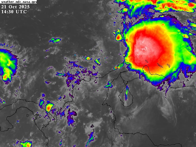 Tormenta 'Melissa' en el Caribe.