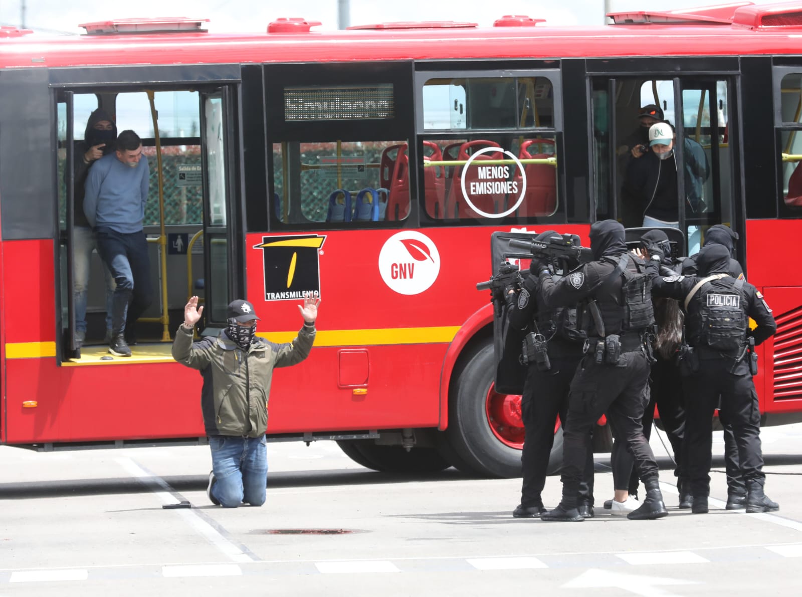 Simulacro Transmilenio