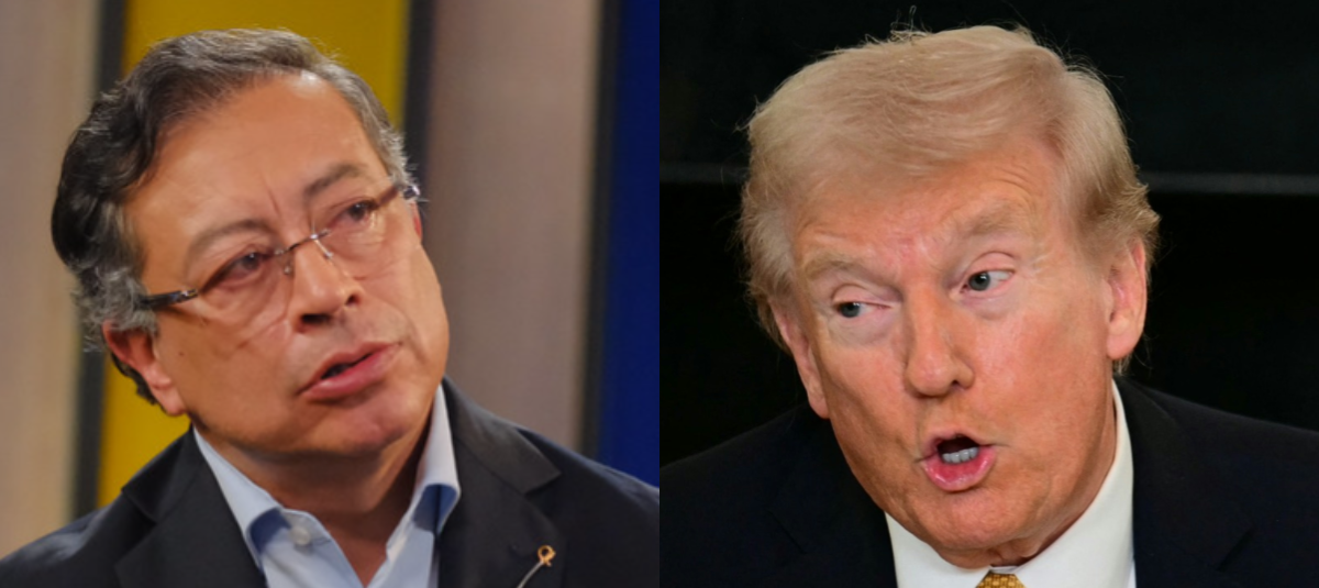 El presidente Gustavo Petro y el presidente Donald Trump.