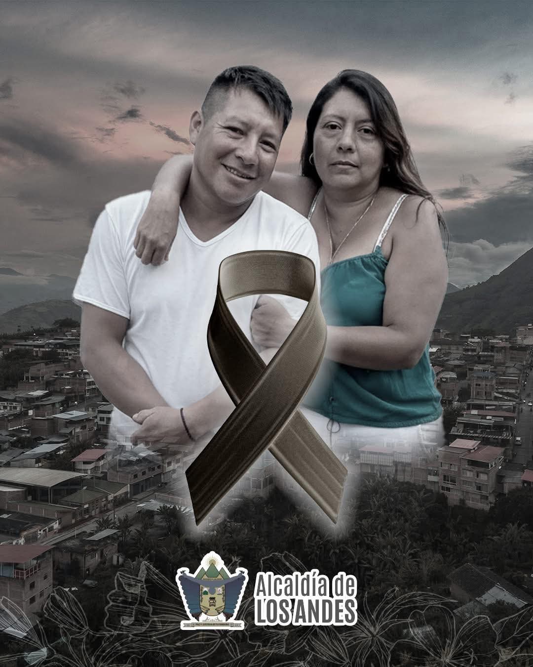 los esposos Irma Bertha Alvear Benavides de 54 años de edad y José Aldemar Anamá Ramírez de 47 años, quienes murieron al quedar sepultada la casa por la avalancha.