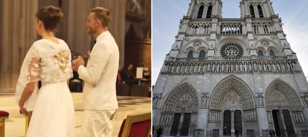 Uno de los carpinteros de Notre Dame obtuvo un permiso especial y se casó en la icónica catedral de París