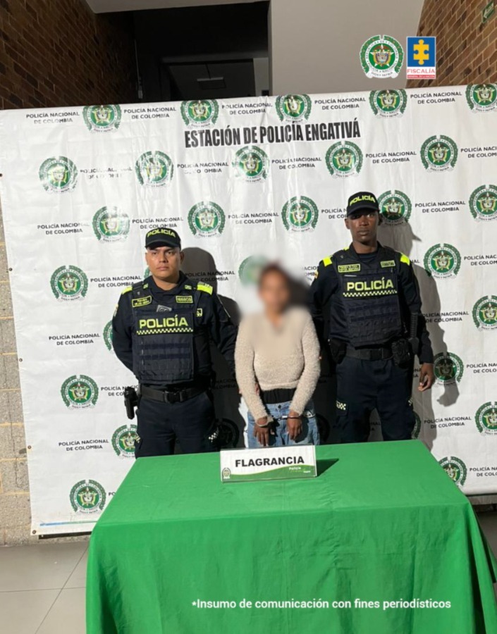 Esta mujer fue sorprendida cometiendo el delito.