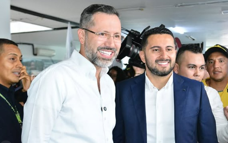 Cristian Portilla-Jaime Andrés Beltrán en la Registraduría